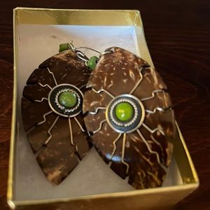 Coconut fashion earrings